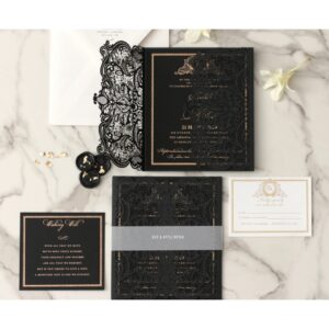 Lase wedding invites