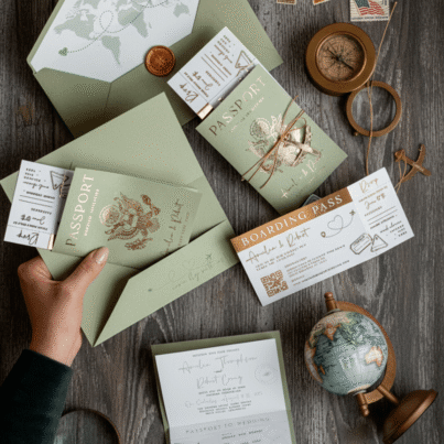Passport Invite Sage Green Comp A