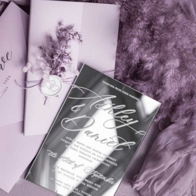 silver mirror invite